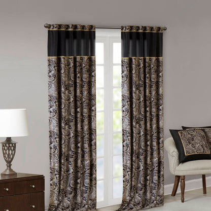 Madison Park Jacquard Curtain Panel Pair