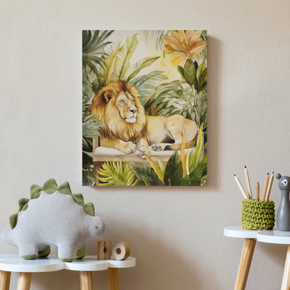 Madison Park Jungle Lion Canvas Wall Art