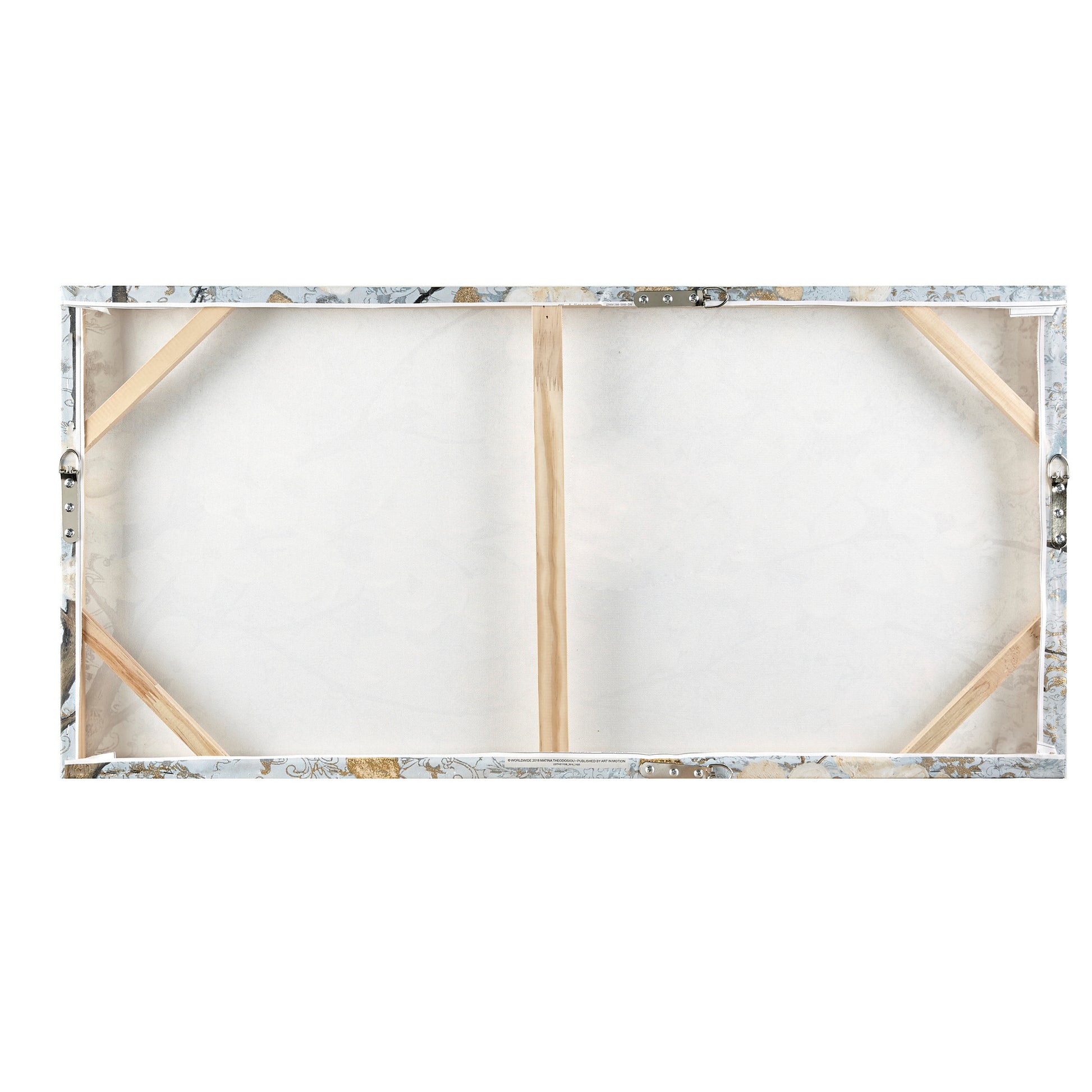 Madison Park Gold Foil and Hand Embellished Floral Canvas Wall Art