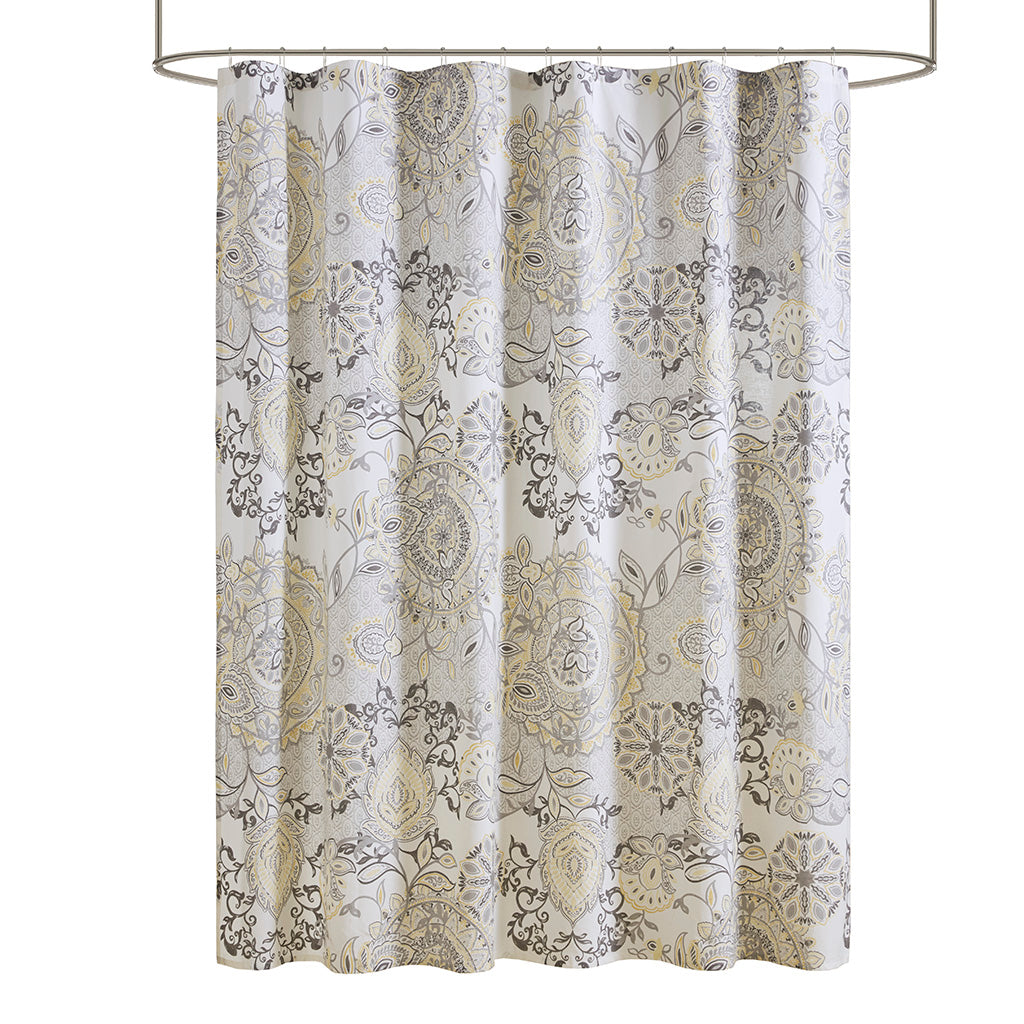 Madison Park Printed Cotton Shower Curtain