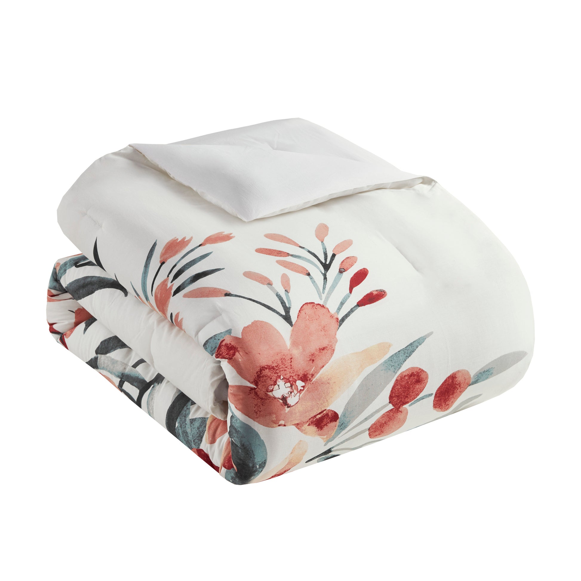 Madison Park 3 Piece Floral Cotton Comforter Set