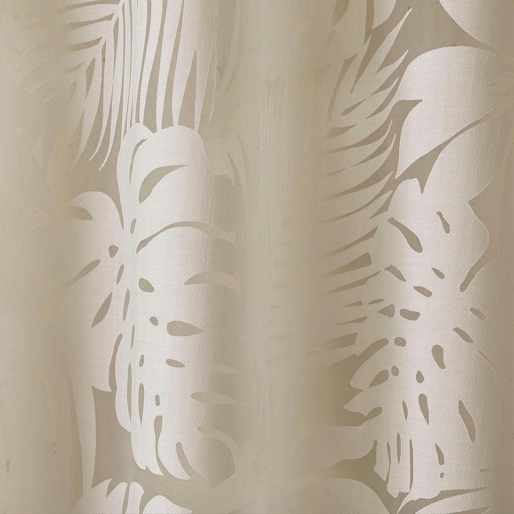 Madison Park Palm Leaf Burnout Window Sheer