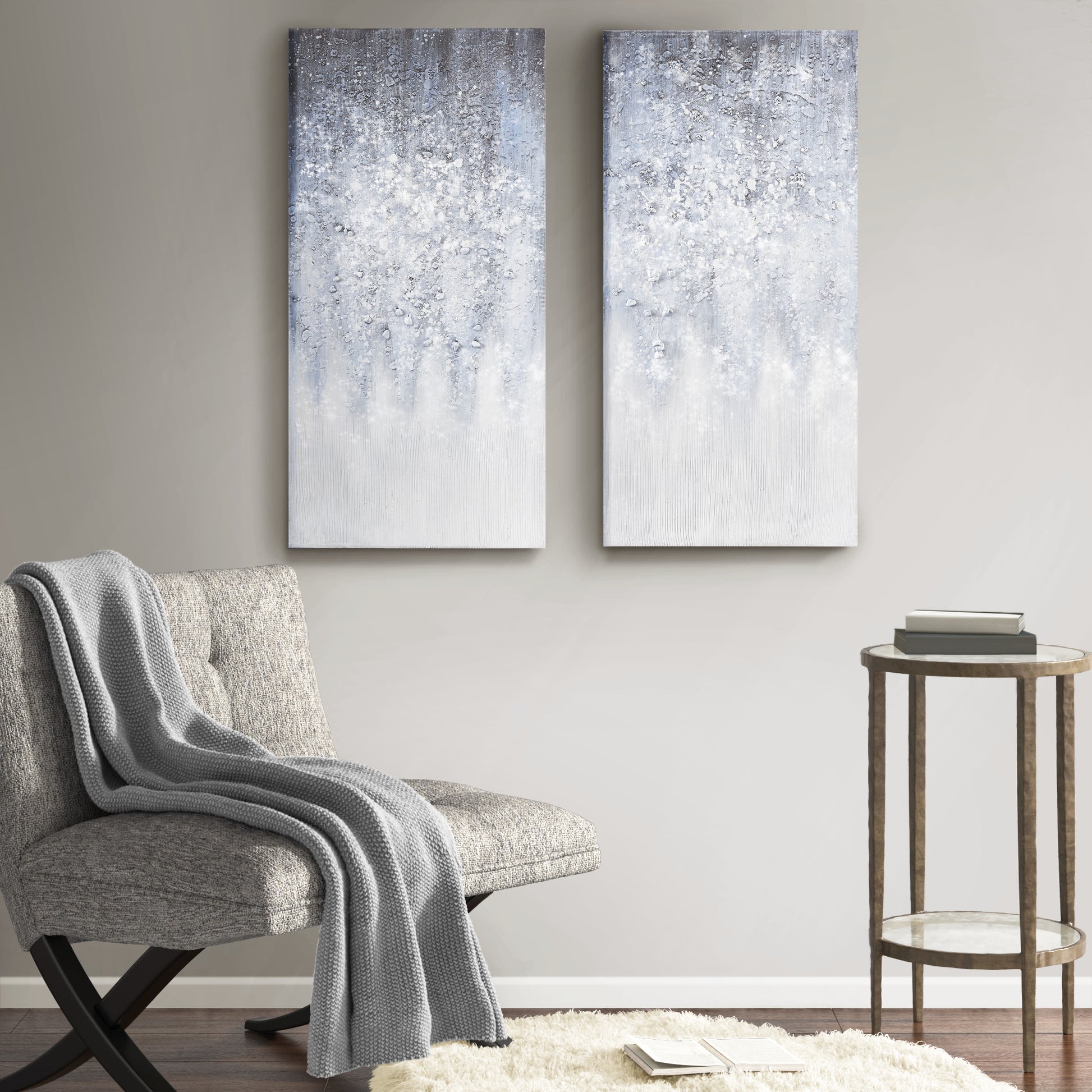Madison Park Heavily Embellished 2-piece Canvas Wall Art Set