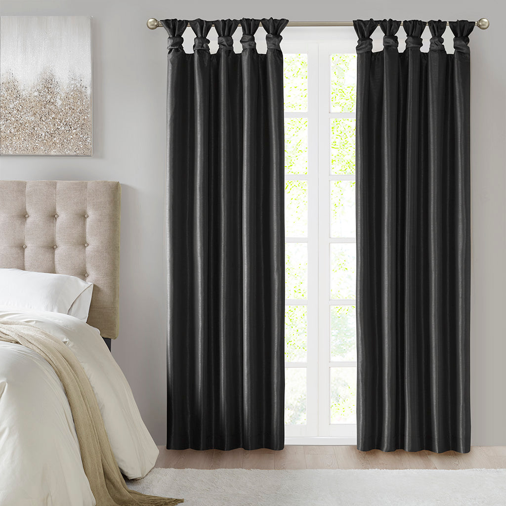 Madison Park Twist Tab Total Blackout Window Curtain Panel