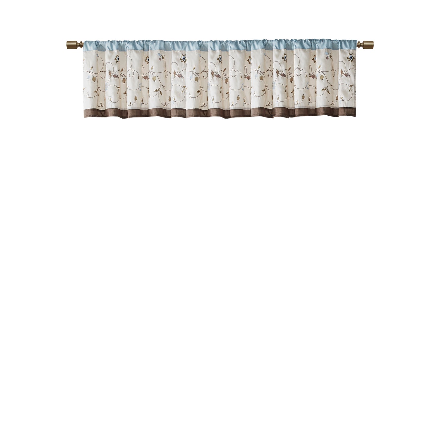 Madison Park Embroidered Window Valance