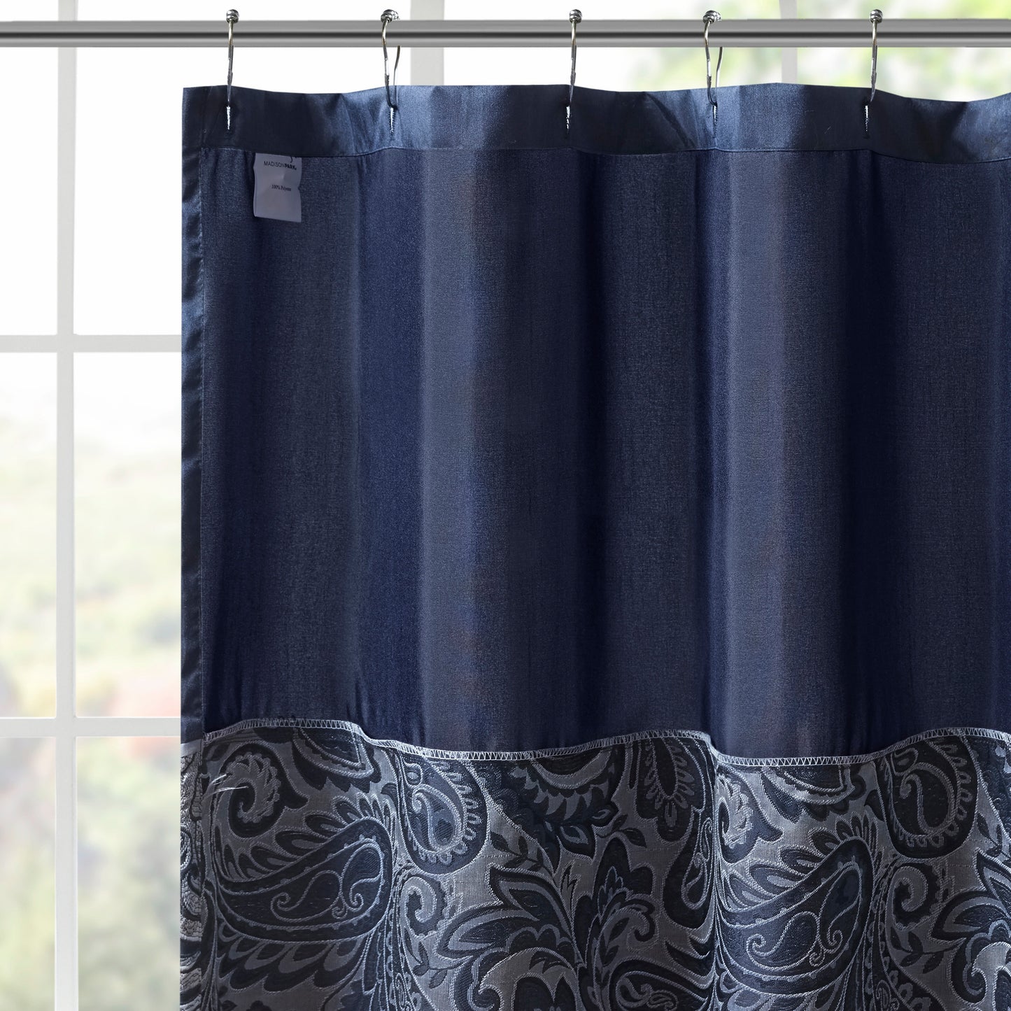 Madison Park Jacquard Shower Curtain