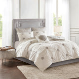 Malia 6-Piece Embroidered Cotton Reversible Comforter Set