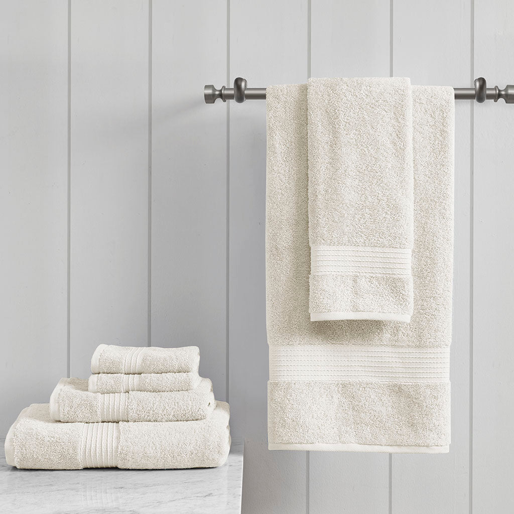 Madison Park 6 Piece Organic Cotton Towel Set