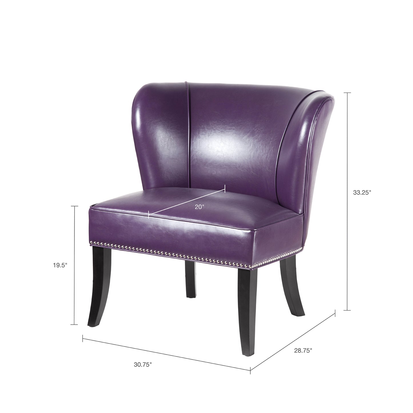 Madison Park Armless Accent Chair