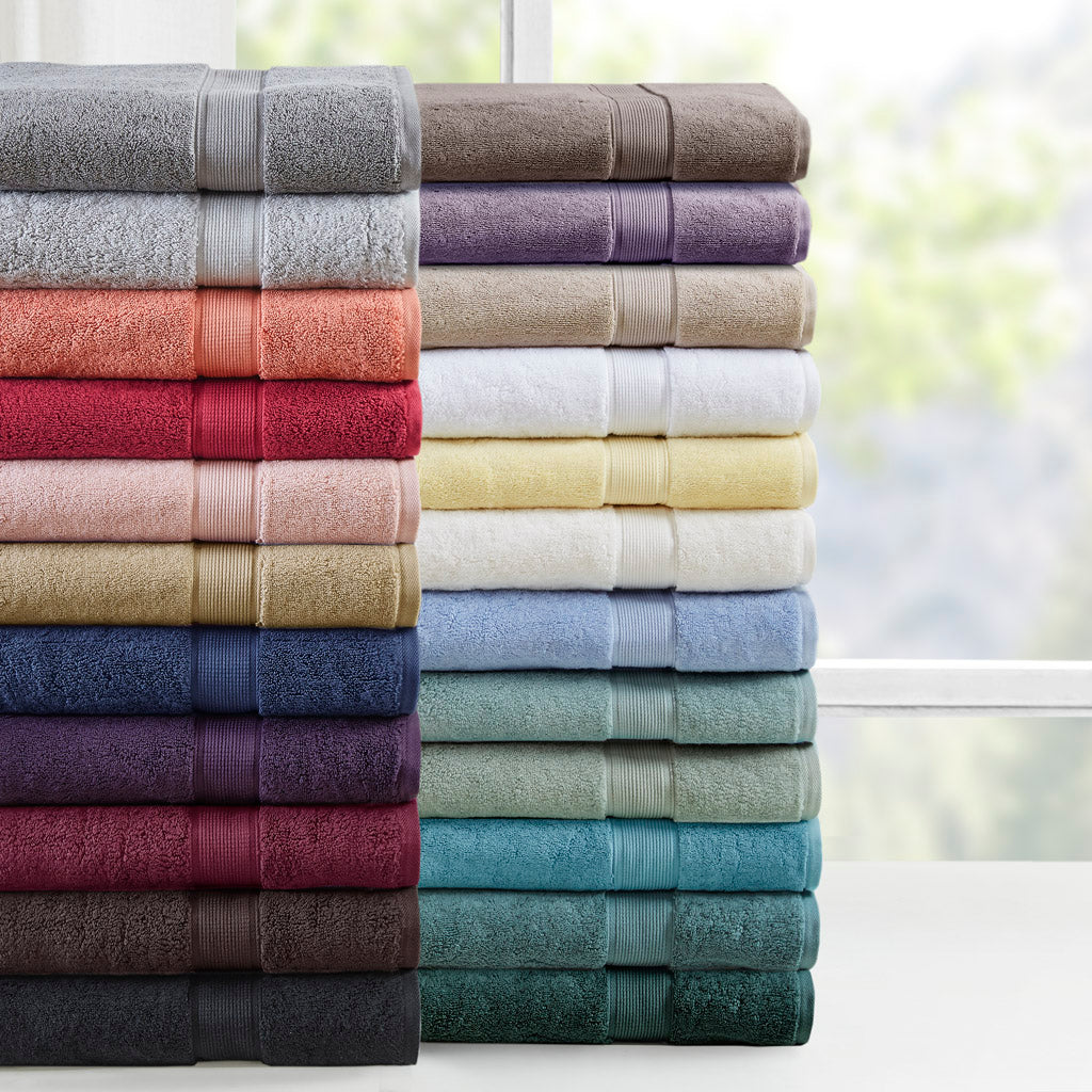 Madison Park Signature 100% Cotton 8 Piece Antimicrobial Towel Set