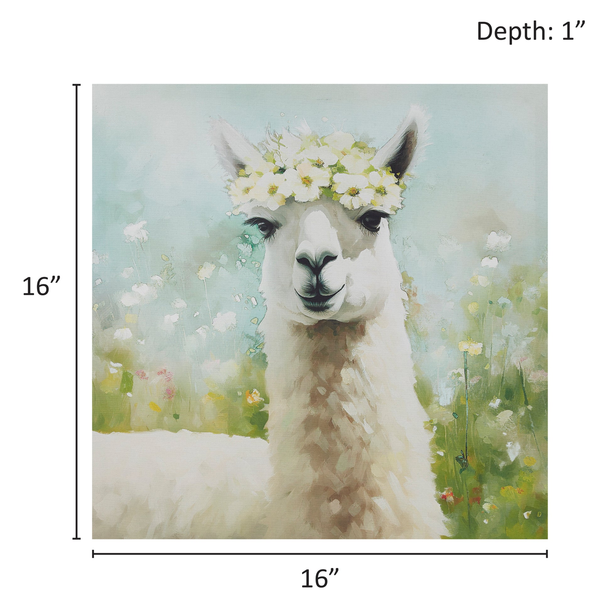 Madison Park Llama Canvas Wall Art