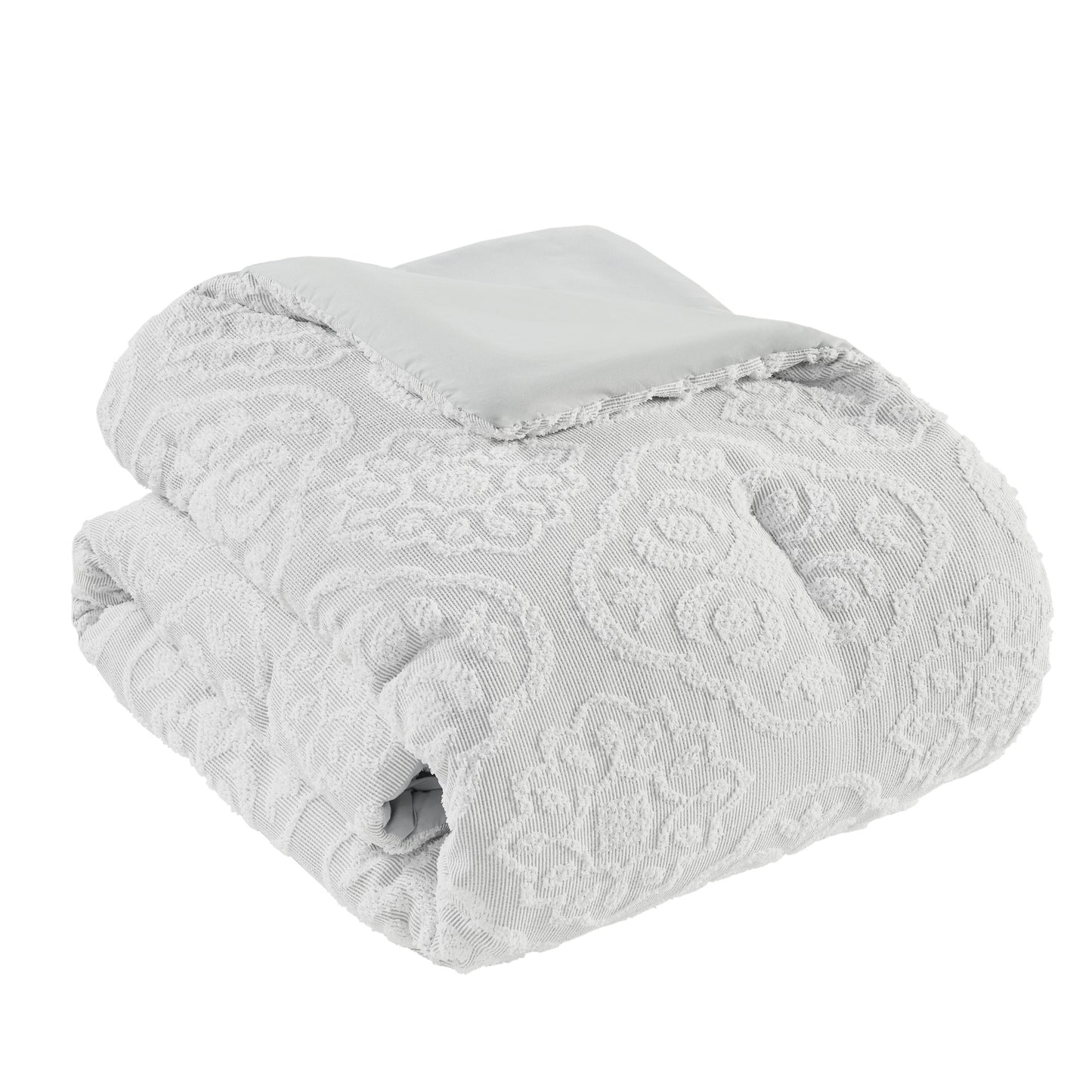 Madison Park 3 Piece Tufted Woven Medallion Comforter Set