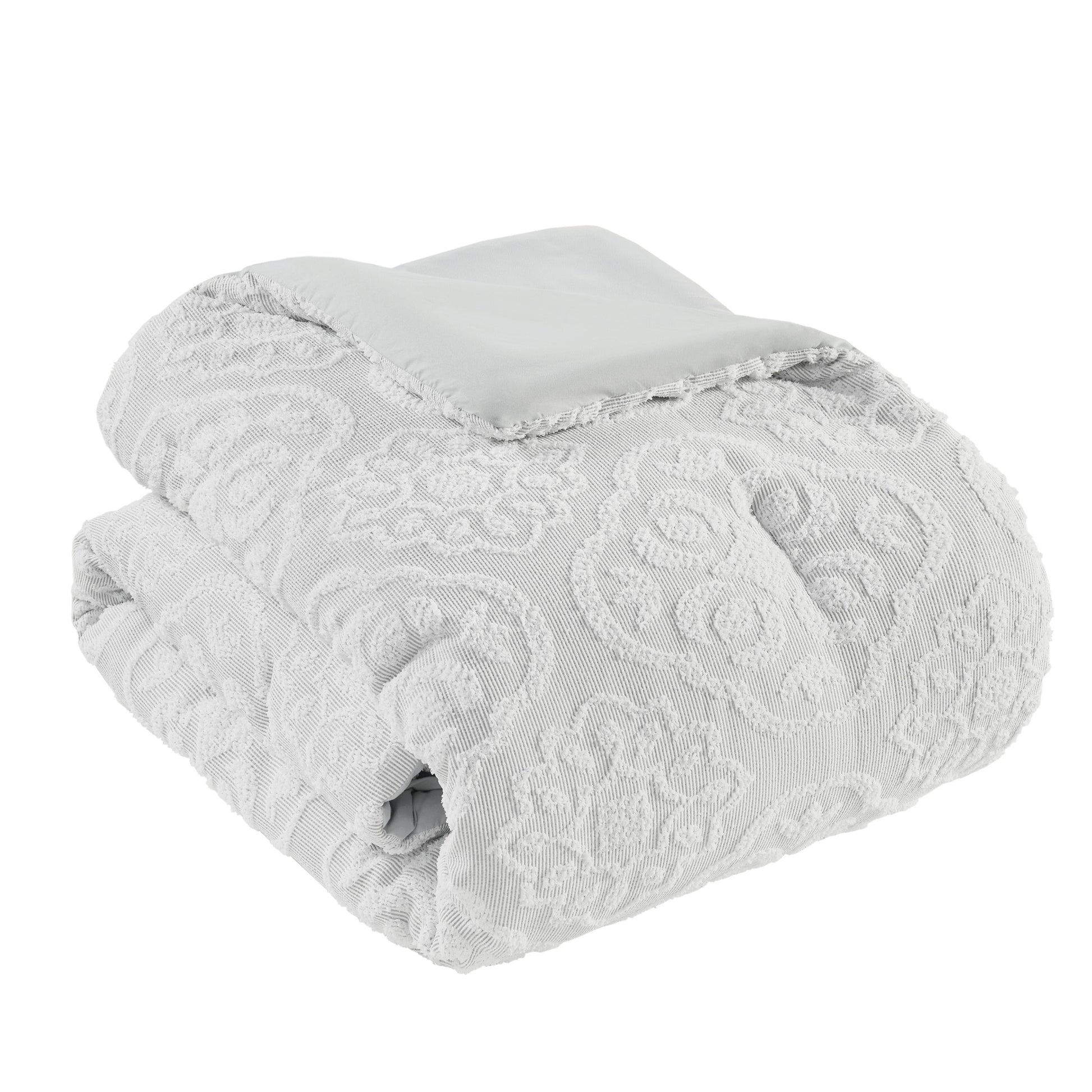 Madison Park 3 Piece Tufted Woven Medallion Comforter Set