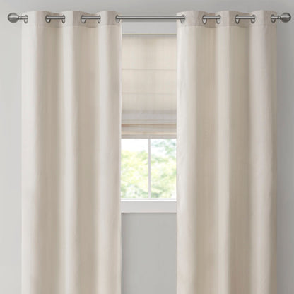 Madison Park Basketweave Room Darkening Curtain Panel Pair