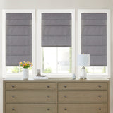 Otis Faux Linen Cordless Total Blackout Roman Shade