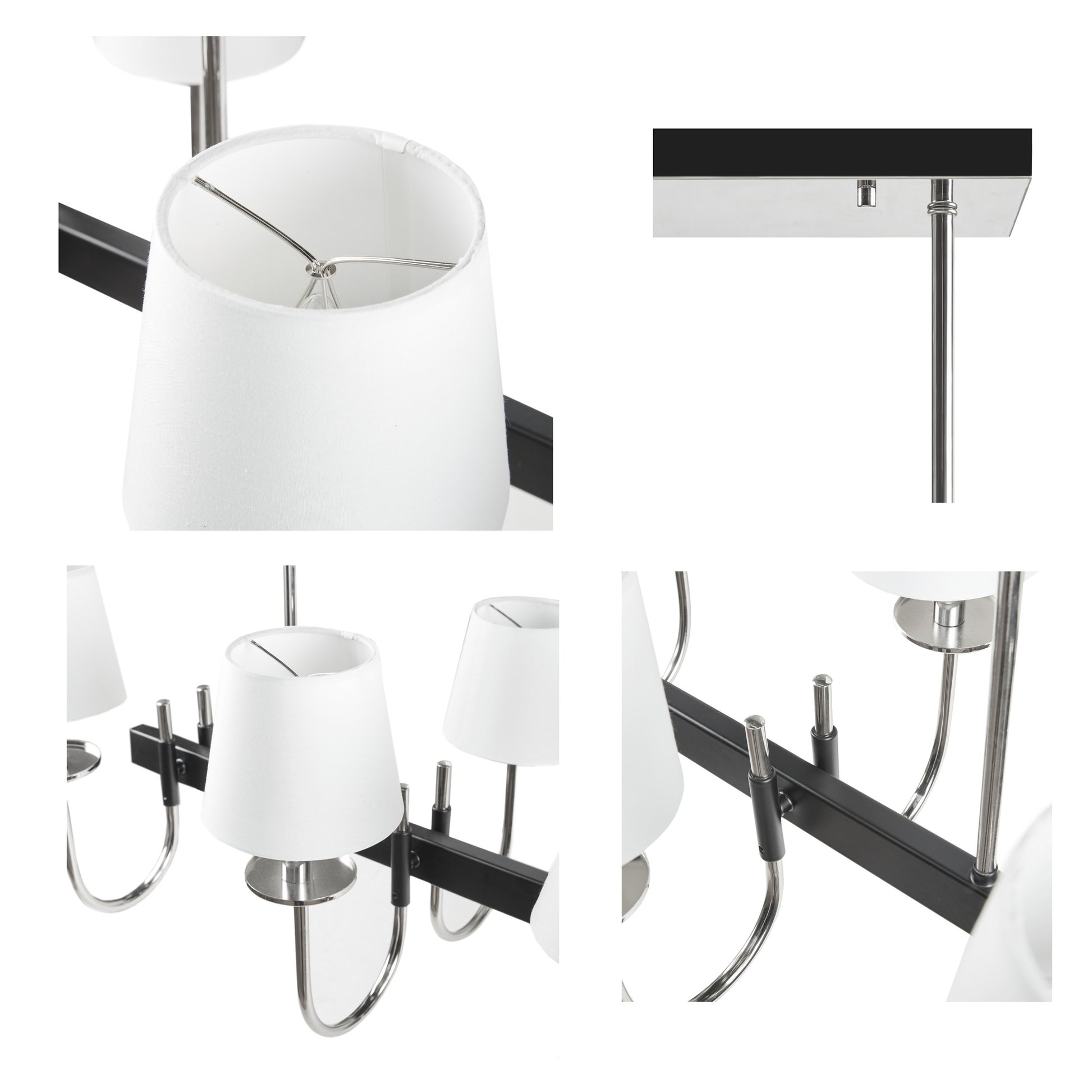 Hampton Hill 8-Light Traditional Chandelier with Drum Shades