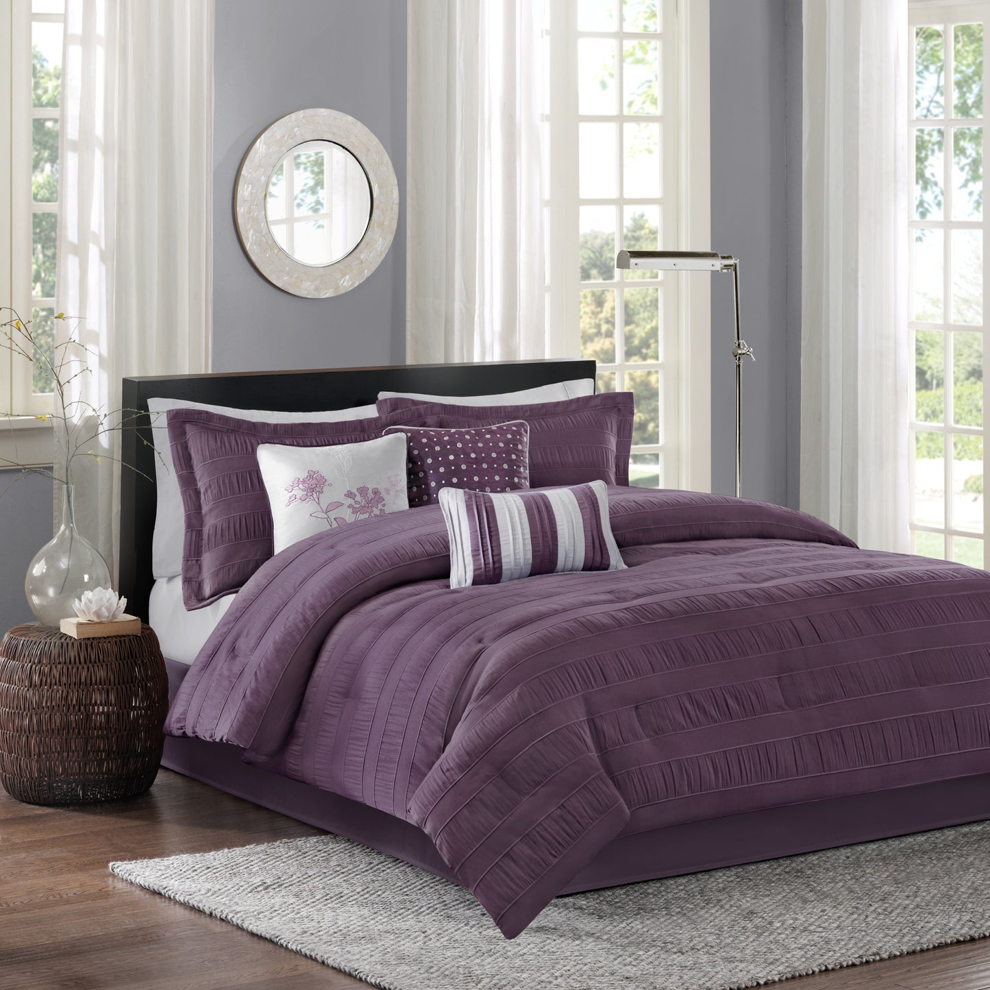 Madison Park 7 Piece Jaquard Comforter Set