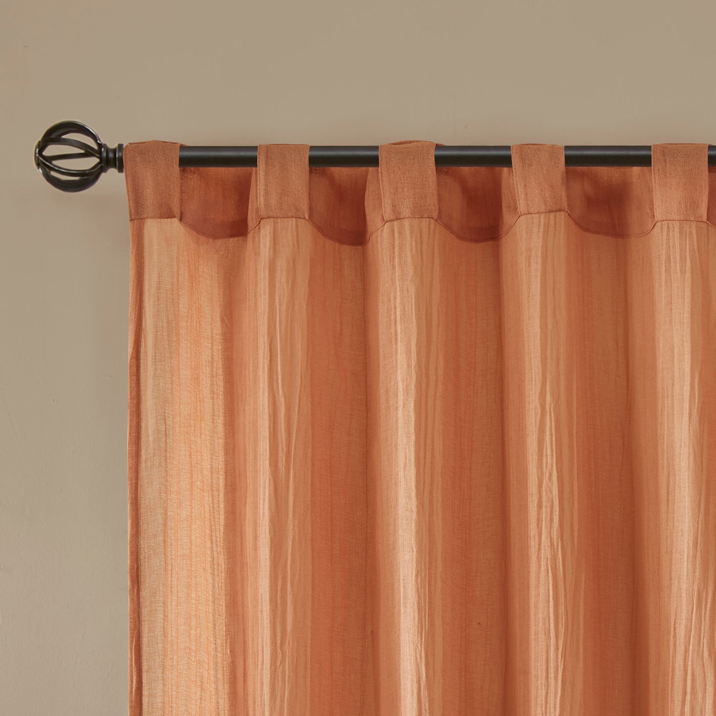 Madison Park Solid Crushed Curtain Panel Pair
