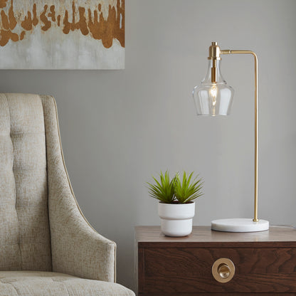 Hampton Hill 24" H Table Lamp with Marble Base