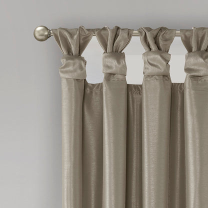 Madison Park Twist Tab Total Blackout Window Curtain Panel