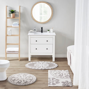 Casablanca Medallion Cotton Tufted Bath Rug