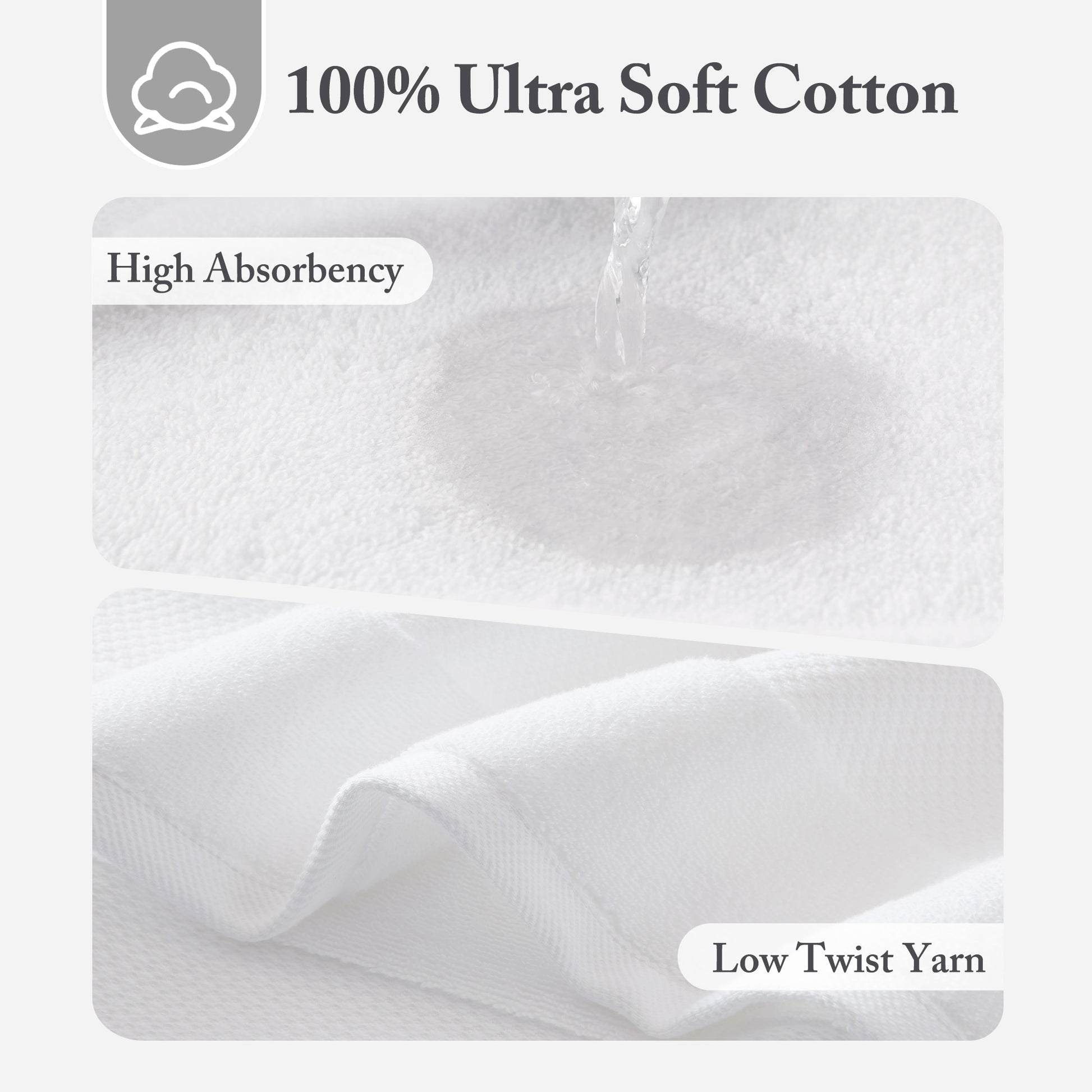 Madison Park Signature 100% Cotton Bath Sheet 2 Piece Set