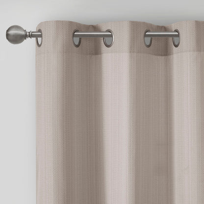 Madison Park Basketweave Room Darkening Curtain Panel Pair