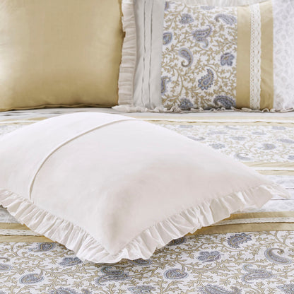 Madison Park 9 Piece Cotton Percale Comforter Set