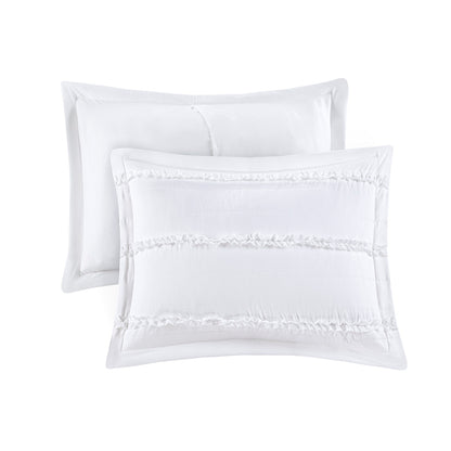 Madison Park 5 Piece Microfiber Ruffled Comforter Set