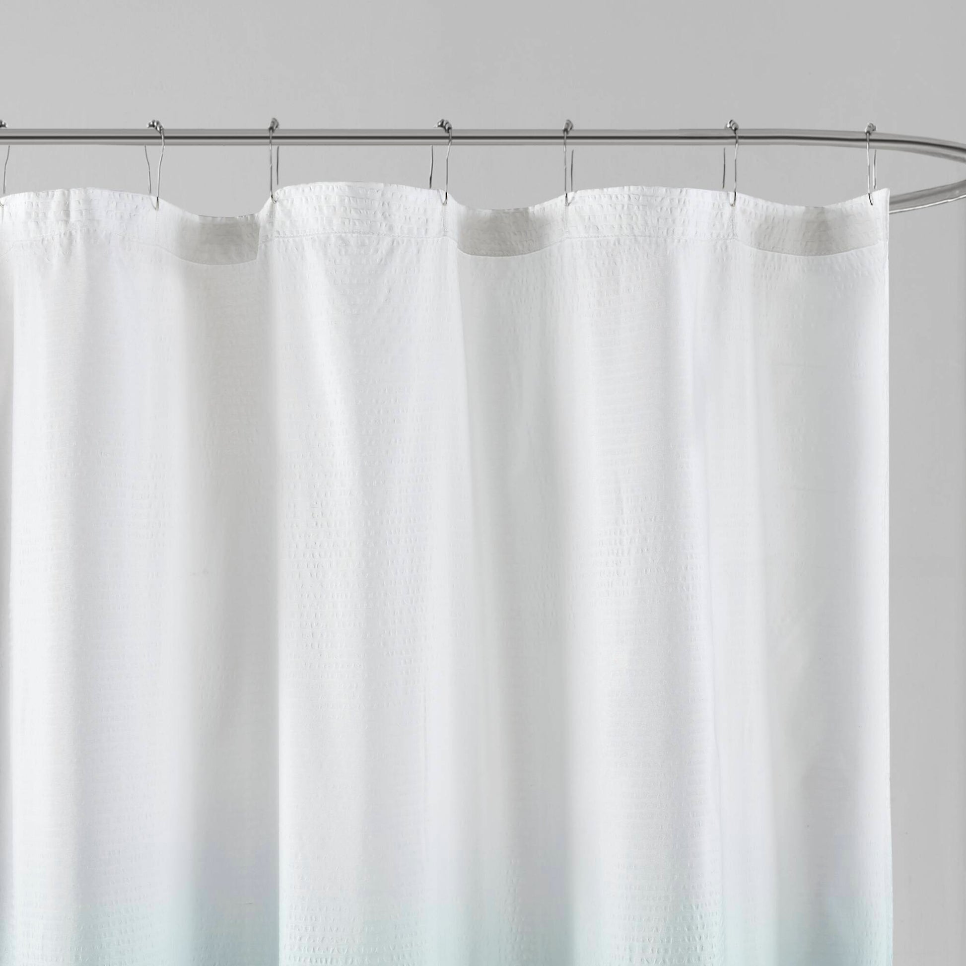 Madison Park Ombre Printed Seersucker Shower Curtain