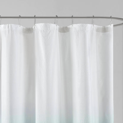 Madison Park Ombre Printed Seersucker Shower Curtain