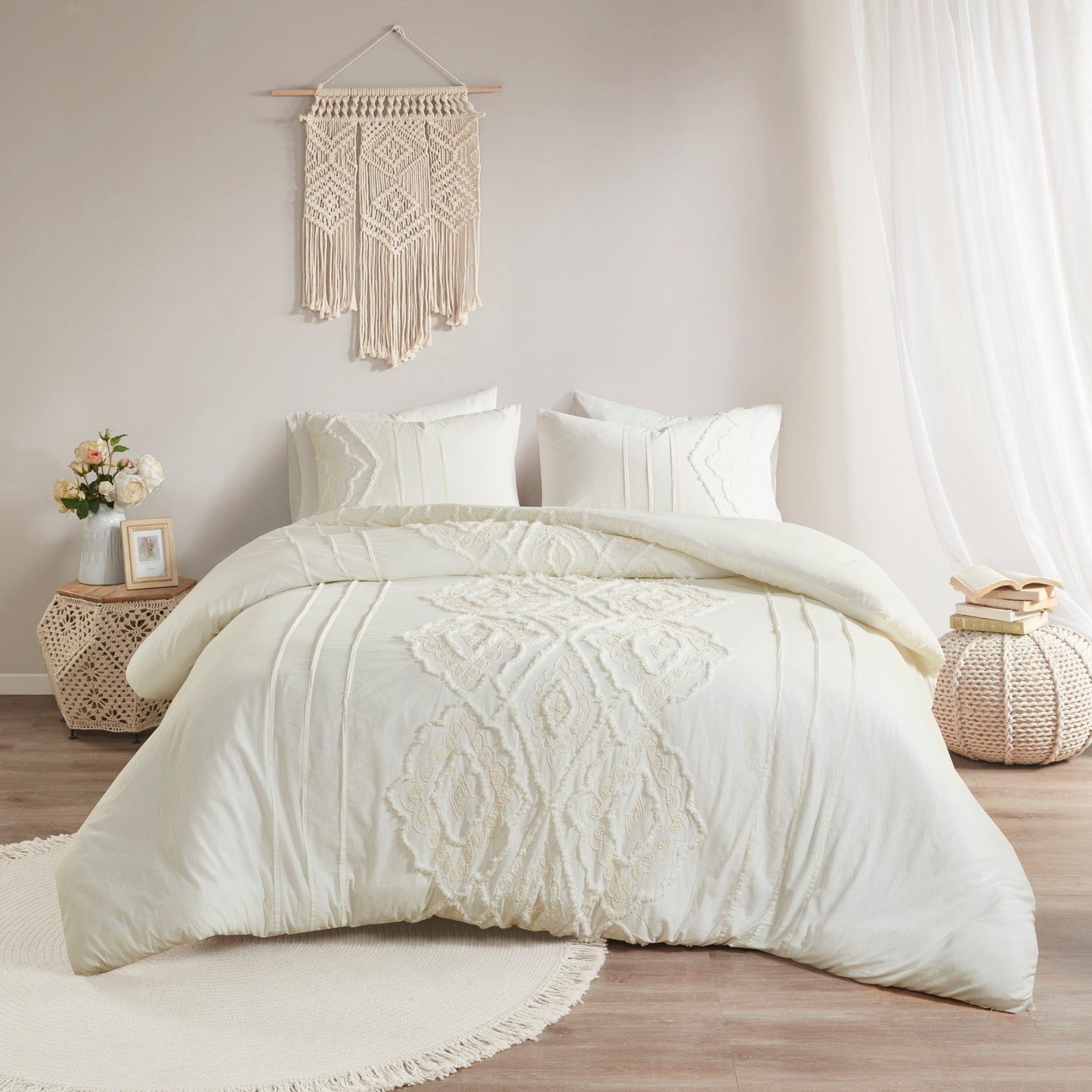 Madison Park 3 Piece Cotton Comforter Set