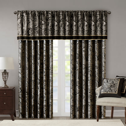 Madison Park Jacquard Window Valance