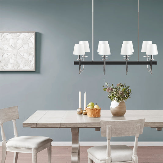 Hampton Hill 8-Light Traditional Chandelier with Drum Shades