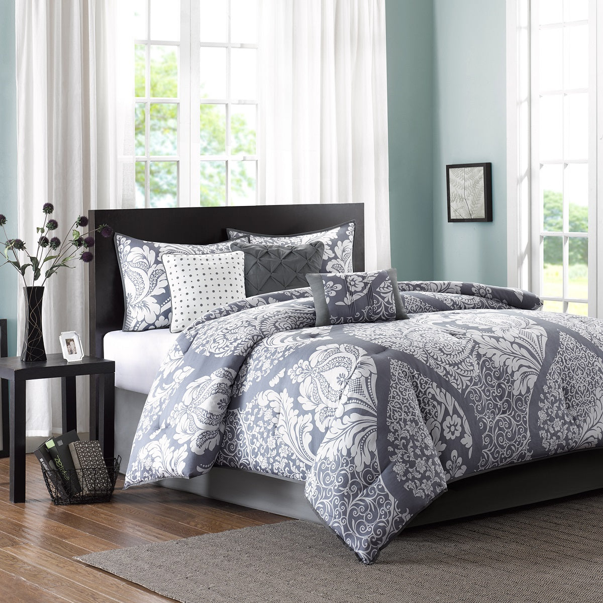 Madison Park 7 Piece Cotton Printed Comforter Set