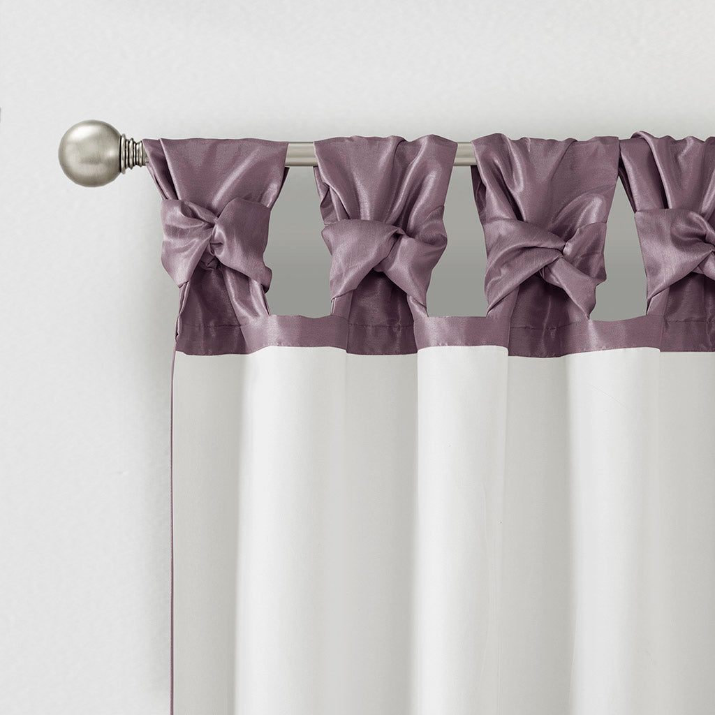 Madison Park Twist Tab Lined Window Curtain Panel