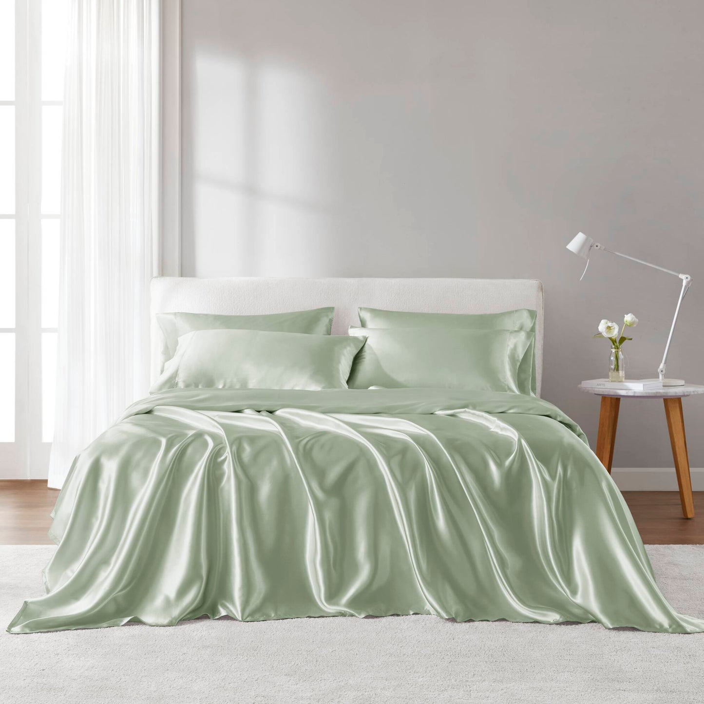 🎁 Satin Luxury Sheet Set (100% off)