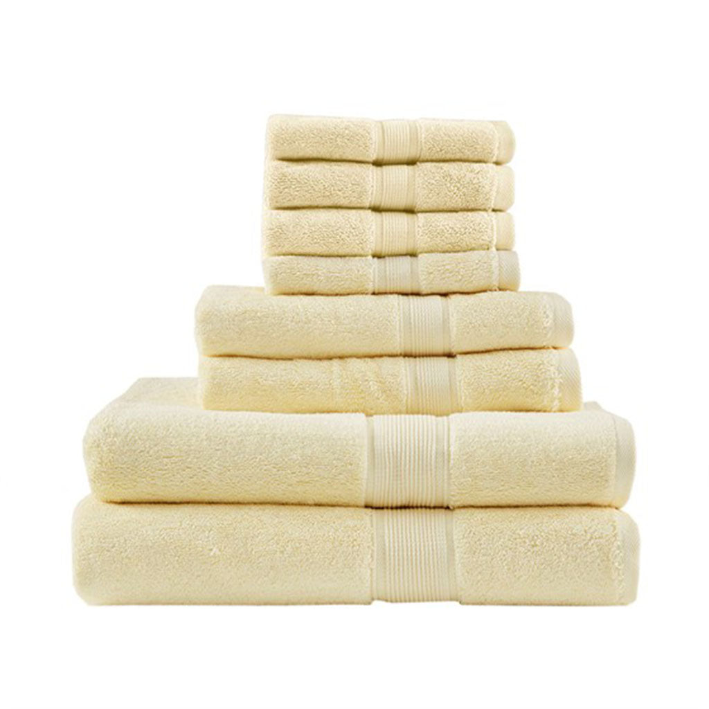 Madison Park Signature 100% Cotton 8 Piece Antimicrobial Towel Set