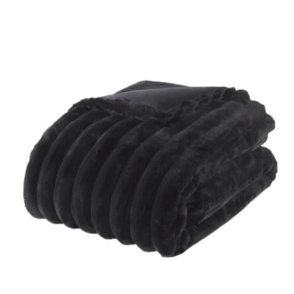 Madison Park Ultrasoft Faux Fur Ribbed Comforter Set