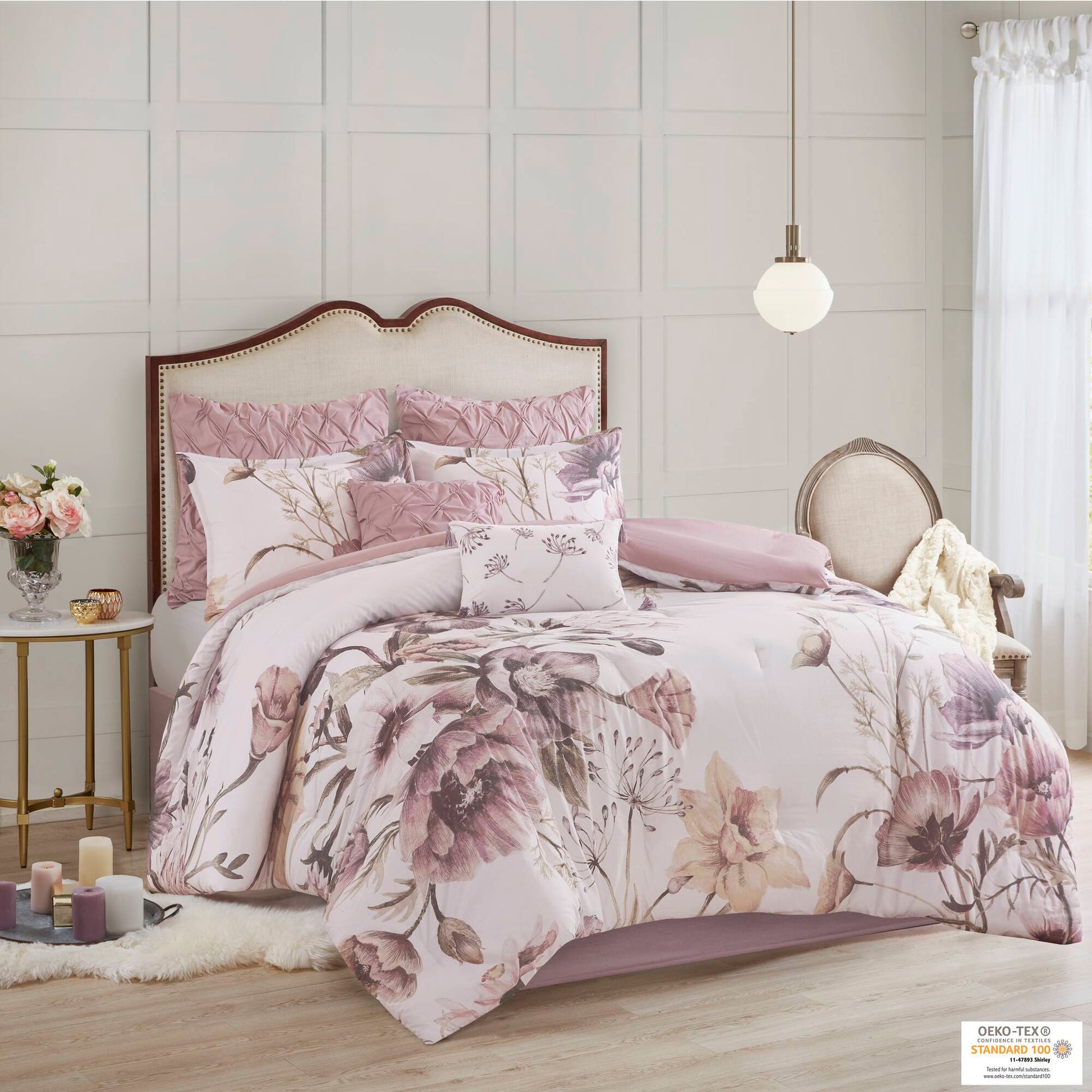 Madison Park 8 Piece Cotton Printed Comforter Set