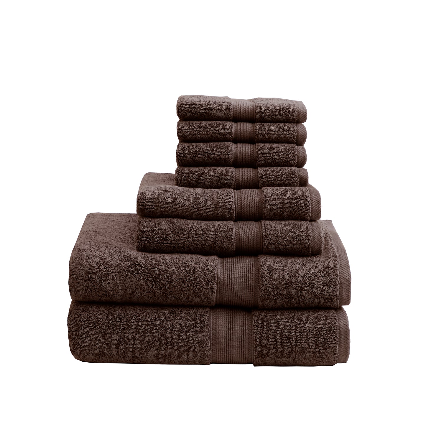 Madison Park Signature 100% Cotton 8 Piece Antimicrobial Towel Set