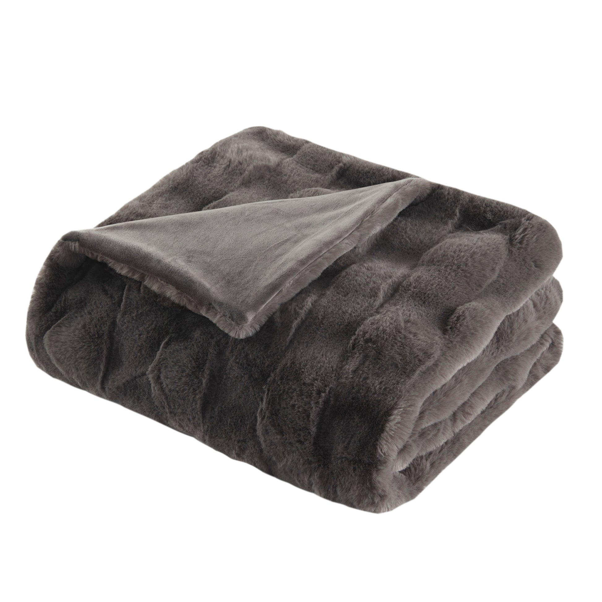 Madison Park Faux Fur Throw