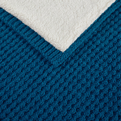 Madison Park Waffle Knit Chenille Throw