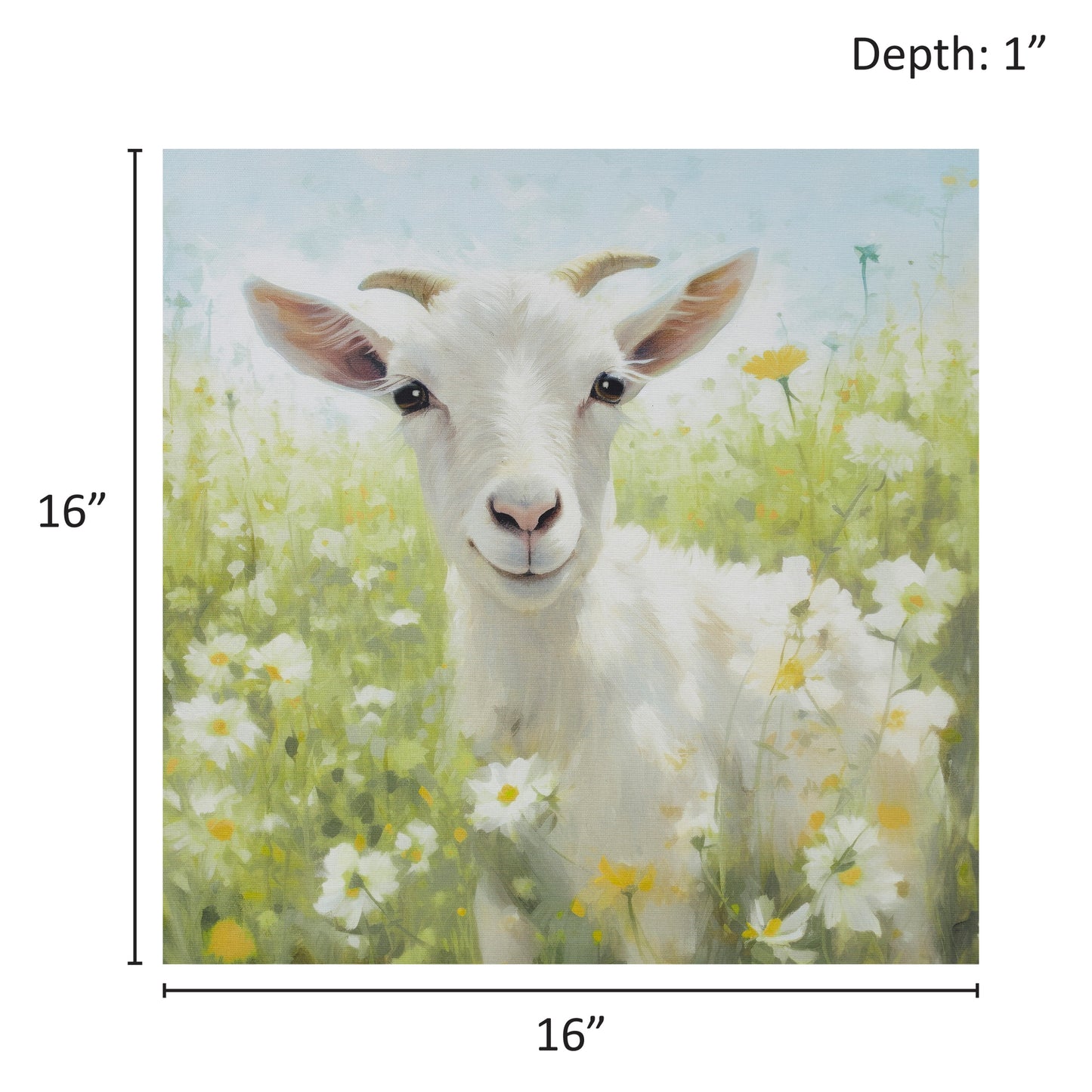 Madison Park Goat Canvas Wall Art