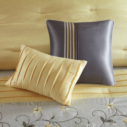 Madison Park Embroidered 7 Piece Comforter Set