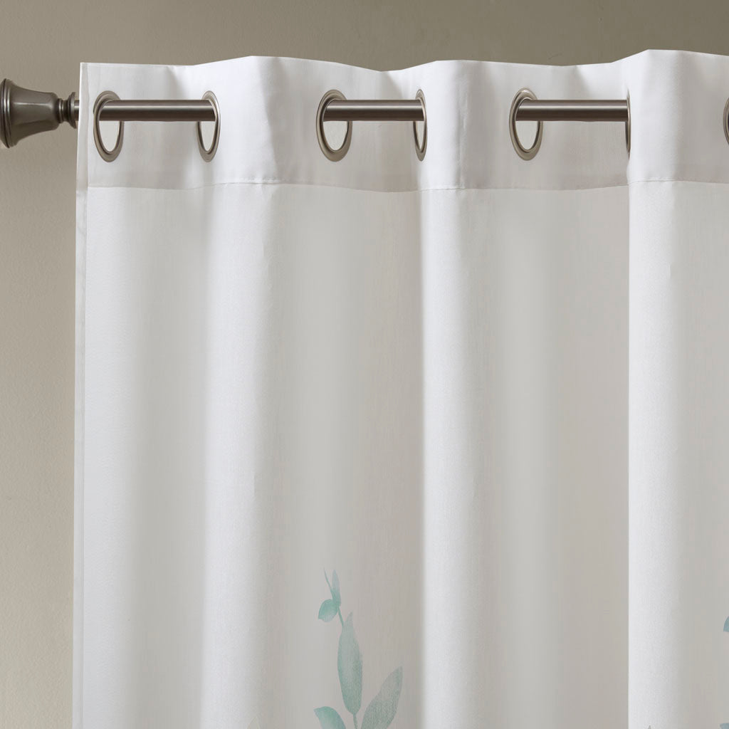 Madison Park Burnout Printed Curtain Panel