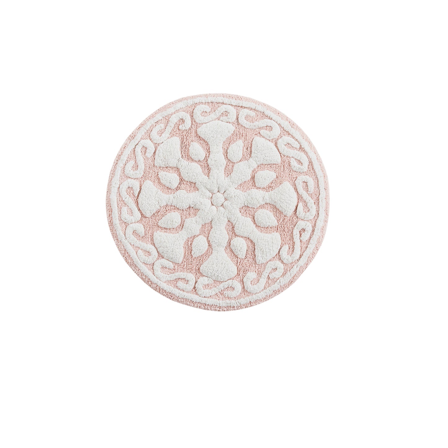Madison Park Medallion Cotton Tufted Bath Rug