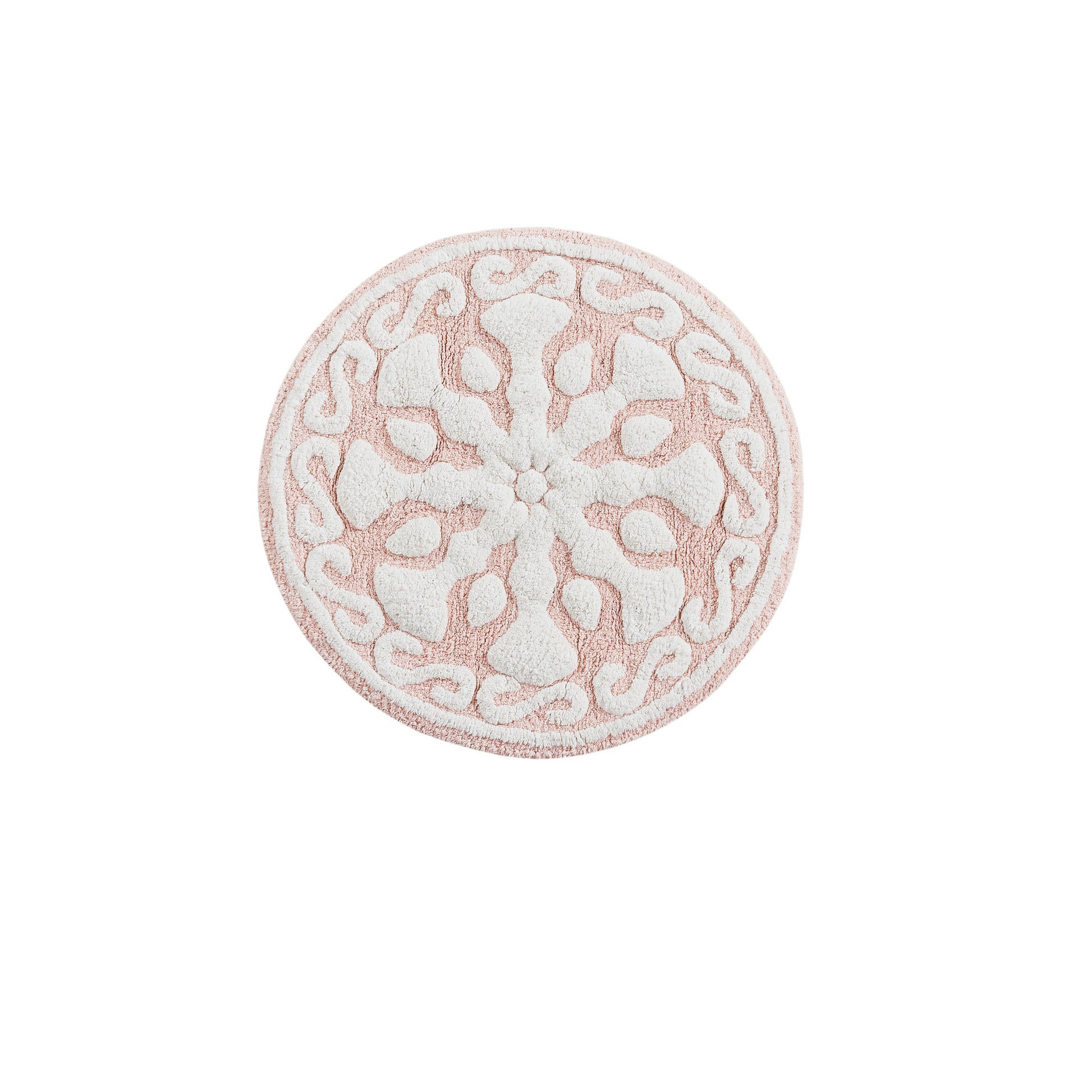 Madison Park Medallion Cotton Tufted Bath Rug