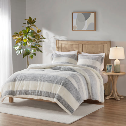 Madison Park Sherpa Comforter Set