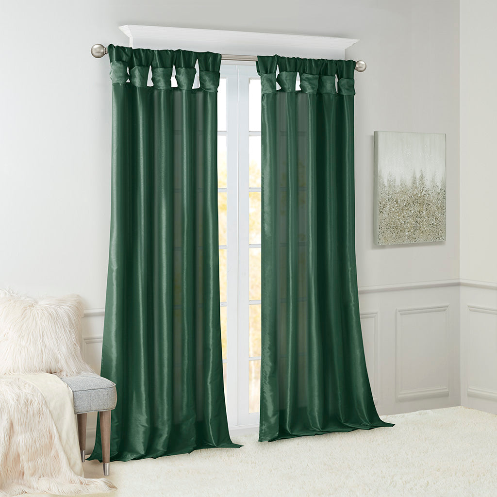 Madison Park Twist Tab Lined Window Curtain Panel